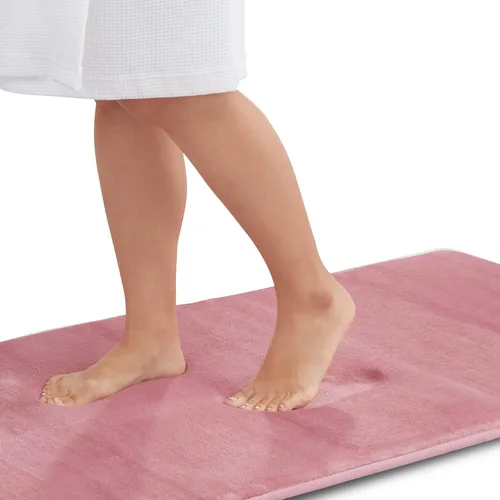 Miniatura 10 de Alfombra de Baño de Espuma Viscoelástica Antideslizante Absorbente Súper Acogedora de Terciopelo para Baño (17 pulgadas X 24 pulgadas, Autumn Glaze)