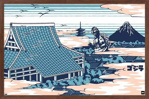 Miniatura 7 de Trends International Godzilla - Póster de pared en las nubes, 34 pulgadas de largo x 22.4 W, versión premium sin marco