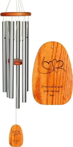 Miniatura 11 de Campanillas de viento Woodstock personalizadas Amazing Grace conmemorativas para exteriores de 24'' de bronce medio, campanilla de viento