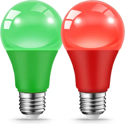 Miniatura 11 de JAHEKS Bombillas LED rosas para interiores y exteriores, 9 W (equivalente a 60 W), base E26, bombilla rosa para Navidad, Halloween, boda, fiesta
