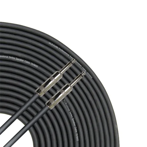 GLS Audio Cable de altavoz de 100 pies, cables de conexión de 16 AWG, cables de altavoz profesional de 100 pies de 1/4 de pulgada a 1/4 pulgadas,