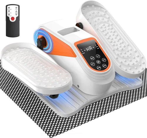 Miniatura 13 de VIVURN® 023 Mini ejercitador elíptico eléctrico de piernas para personas mayores, 12 velocidades, monitor remoto RF, tapete antideslizante