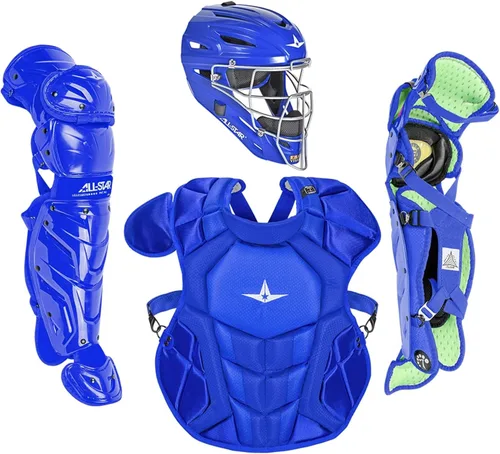 Miniatura 11 de All-Star Eje S7 de 9 a 16 años – Kit de equipo de captura de béisbol (incluye casco, protector de pecho, protectores de piernas), cumple con NOCSAE