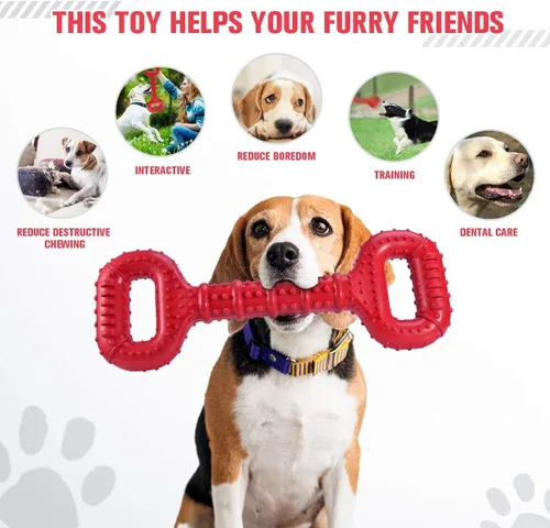 Miniatura 3 de Feeko Juguetes para Perros para Masticadores Agresivos de Raza Grande, Juguetes para Perros de 15 Pulgadas Interactivos de Larga Duración con Diseño