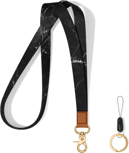 Miniatura 18 de Llavero con cordón para el cuello, llavero con correa larga para mujeres y hombres, llaves del automóvil, insignias de identificación, tarjeta