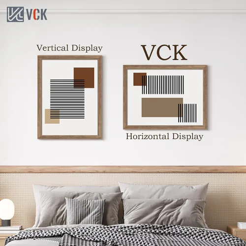 Miniatura 256 de VCK Marcos para póster de madera maciza de 22.375 x 34 pulgadas, marco de fotos A1 negro con montaje en pared, paquete de 3