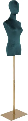 Miniatura 18 de Vestido de maniquí femenino con forma de torso, 59 a 79 pulgadas de altura ajustable, cuerpo de maniquí con soporte de metal y base rectangular