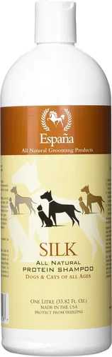Espana Silk ESP0020DC Champú de proteína de seda especialmente formulado para perros y gatos, 33.82 onzas