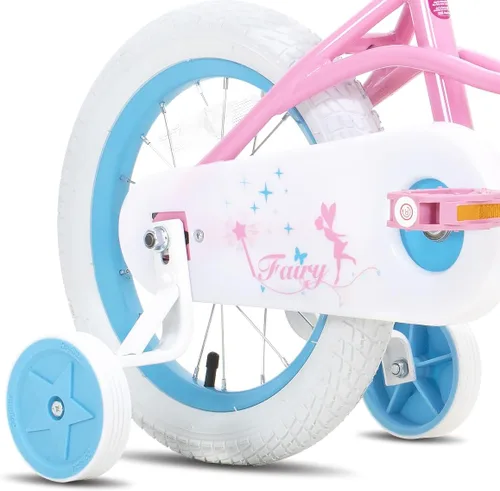 Miniatura 8 de JOYSTAR Fairy Girls Bike for Toddlers and Kids Ages 2-8 Years Old, 12 14 16 18 Inch Kids Bike with Training Wheels, Handbrake and Basket, Toddler
