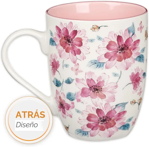 Miniatura 5 de Christian Art Gifts Taza inspiradora de cerámica para café y té para mujeres: Fuerza y Dignidad Versículo Bíblico Alentador de Proverbios, vajilla