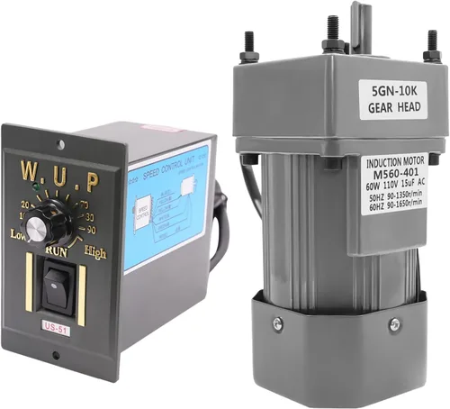 Miniatura 16 de Motor de engranajes eléctrico 120W DC 24V Reductor de engranajes helicoidal Caja de engranajes Motor eléctrico de engranajes RV 50K 35Nm Motor 120W