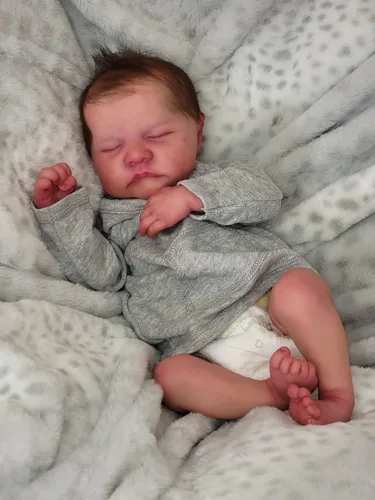 Miniatura 2 de Pinky Reborn Muñecas de bebé de 19 pulgadas realista recién nacido con cuerpo suave muñeca de juguete para niños pequeños, el mejor regalo