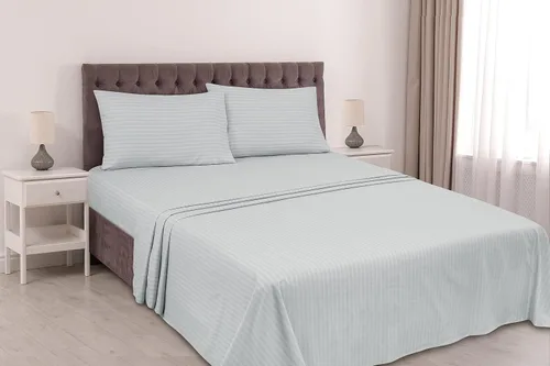 Miniatura 2 de ROYALE LINENS Juego de sábanas de 4 piezas, microfibra suave cepillada, 1 sábana bajera, 1 sábana encimera, 2 fundas de almohada, sin arrugas