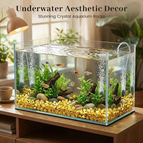 Miniatura 7 de DomeStar 520 pequeñas rocas de hielo de oro falsas, hielo acrílico, pepitas de oro falsas, canicas para rellenos de jarrones, dispersos de mesa