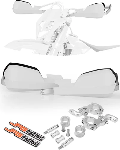 Miniatura 9 de JFG RACING Paramanos Universales para Motocicleta y Bicicleta de Tierra, Paramanos de Manillar de 7/8 Pulgadas 22mm y 1 1/8 Pulgadas 28mm para Rojo