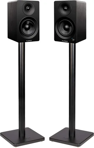Fluance Ai41 Altavoces de estantería estéreo 2.0 de 2 vías con alimentación, con soportes para altavoces, controladores de 5", amplificador de 90W