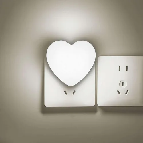Miniatura 11 de INZU Luces nocturnas enchufables a la pared, luz nocturna LED para niños, bonita luz nocturna con sensor automático de atardecer a amanecer, luz Rosa