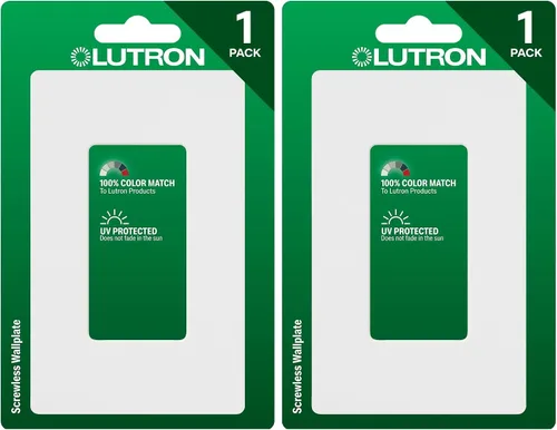 Miniatura 24 de Lutron Claro - Placa de pared de 1 banda (paquete de 6) CW-1-AL-6 almendra