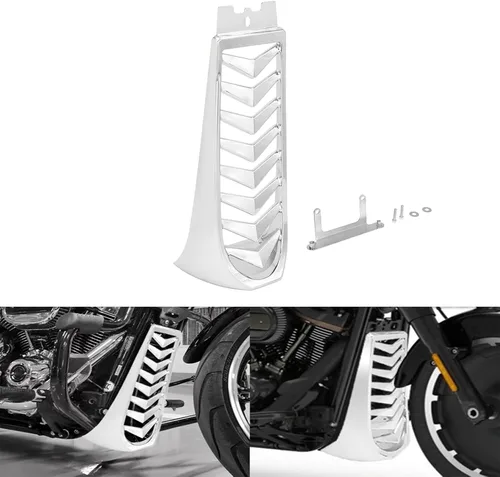 Carenado Delantero de Barbilla Alerón Cubierta Inferior del Radiador de Motocicleta Compatible con Harley Softail Street Bob Fat Bob Breakout FXBB