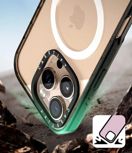 Miniatura 4 de Funda Impact de CASETiFY para iPhone 13 Pro Max con Magsafe - Estuche Claro Cuento de Invierno - Claro Negro Estuche transparente Winter Tale