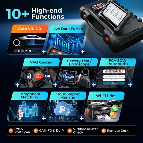 Miniatura 8 de Escáner Autel MaxiCOM MK908 Pro II: herramienta de diagnóstico 2026 J2534 como MaxiSys MS908S Pro II Elite 2 Pro Ultra, hasta MK908 II MS906 MAX
