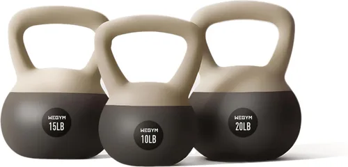 Miniatura 14 de WeGym Mancuernas suaves con base resistente a impactos acolchada y mango antideslizante de agarre ancho para entrenamientos en casa, levantamiento