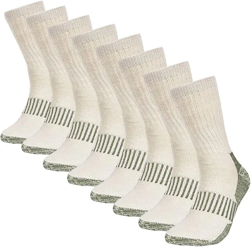 Miniatura 2 de HOT FEET Paquete de 4 calcetines para hombre, calcetines de senderismo activos y exteriores, totalmente acolchados, mezcla de lana térmica