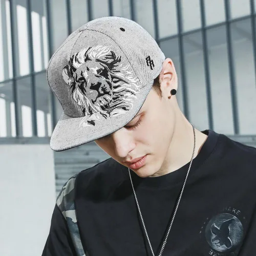Miniatura 3 de Gorras de béisbol planas 3D Bordado Hip hop Cap Ajustable Strapback Mens gorras Cool 1707B005 (negro), Negro