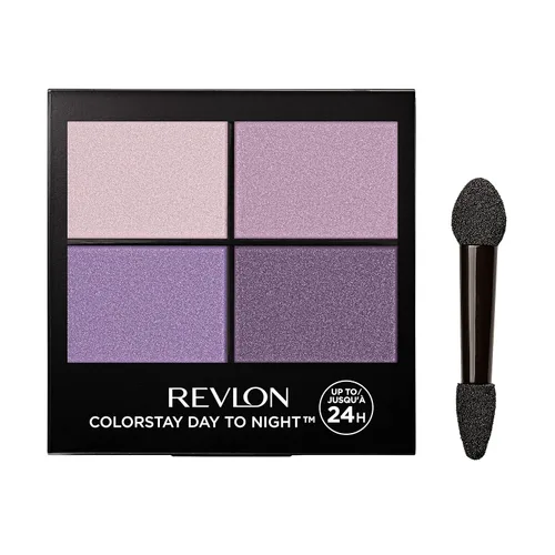 Revlon ColorStay - Paleta cuádruple de sombras de ojos de día a noche con tonos de transición, regalo pequeño para calcetín navideño para ella, 530