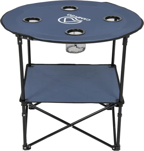 Miniatura 7 de Camp & GO - Mesa redonda de tela ligera y portátil, plegable, de 28 pulgadas, color azul pizarra