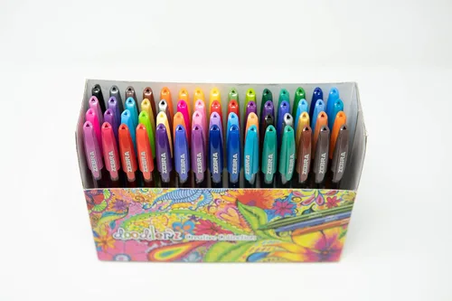 Miniatura 3 de Zebra Pen Doodler'z 41960 - Bolígrafo de tinta en gel, colores surtidos, 0.039 pulgadas, 60 unidades (41960)