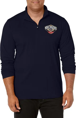 Miniatura 56 de Ultra Game Camiseta oficial de la NBA de manga larga con cremallera corta para hombre Color del