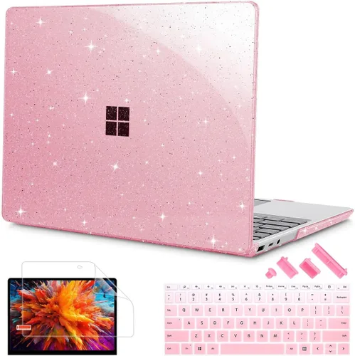 Miniatura 11 de Tuiklol Funda para portátil Microsoft Surface Go 3/2 / 1 de 12.4 pulgadas, carcasa rígida de plástico con protector de pantalla y cubierta Keyborad