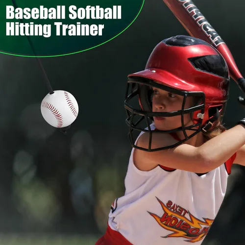 Miniatura 2 de Entrenador de swing de bateo de béisbol y softbol, mejora las habilidades de golpe con cuerda de golpeo de béisbol y lanzamiento para ejercicios