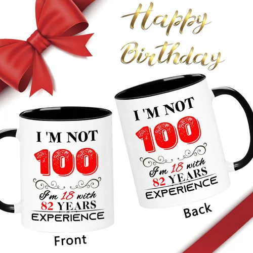 Miniatura 2 de Taza de 100 cumpleaños 1926 para mujeres y hombres, regalos de cumpleaños de 100 años para mamá, papá, abuela, abuelo, esposa, marido, tío, tía