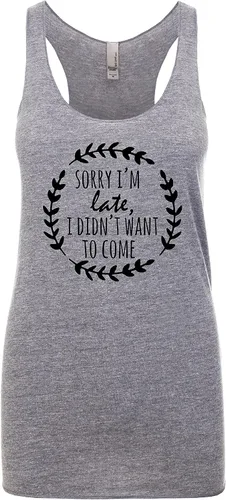 Miniatura 19 de Women's Graphic Racerback Tank Top, Gift for Her, Shirts with Sayings, Yoga Tee, 8