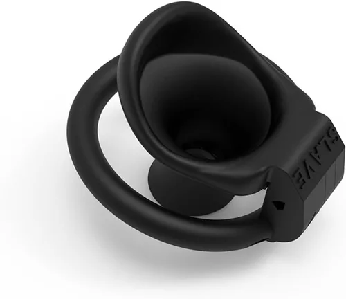 Miniatura 6 de Jaula hueca de castidad masculina con 4 tamaños de anillos, jaula de pene de bloqueo discreto para hombres, equipo SM Bondage para entrenamiento
