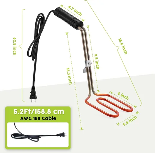 Miniatura 2 de Kitosun Arrancador de carbón eléctrico – Parrilla de barbacoa superior, encendedor de carbón, briquetas de encendido fácil y rápido, sin chispas ni