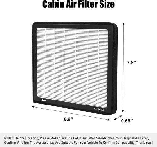Miniatura 2 de CF10709, Filtro de aire de cabina con partícula de carbón activado para Hyundai, 2012-2017 Accent, 2010-2016 Genesis Coupe, 2005-2015 Tucson