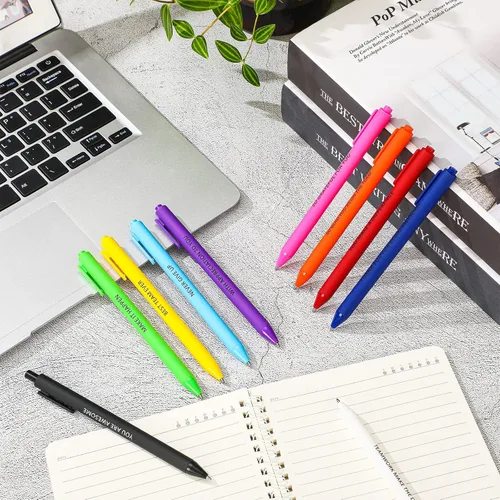 Miniatura 4 de Geyee Paquete de 30 bolígrafos de agradecimiento a los empleados, divertidos bolígrafos inspiradores coloridos para oficina, cita motivacional