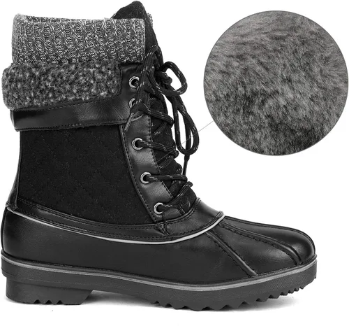 Miniatura 4 de DREAM PAIRS Botas de nieve de invierno para mujer