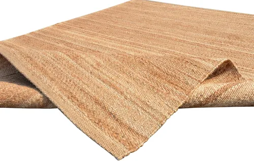 Miniatura 6 de Antep Rugs Alfombra de fibra de yute tejida a mano natural para interiores 8x10 (Natural, 7'10" x 10')
