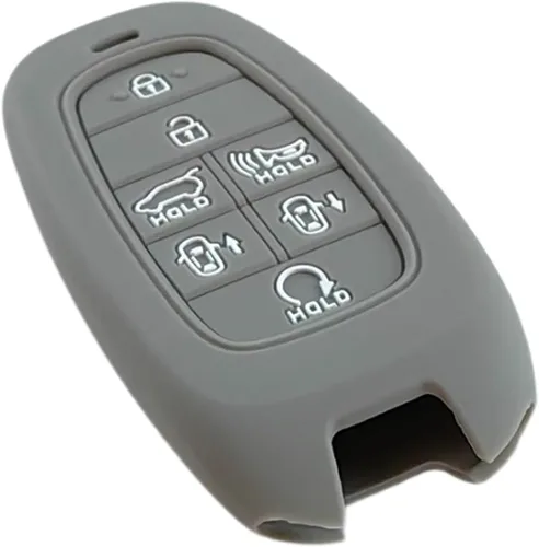 Miniatura 4 de REPROTECTING Funda de Goma de Silicona para Llavero Compatible con 7 Botones 2019 2020 2021 Hyundai Sonata Nexo 2022 Hyundai Tucson 2023 Palisade