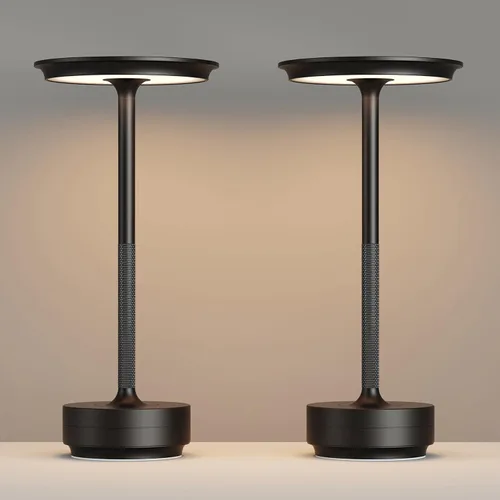 Miniatura 10 de Lámparas de mesa recargables inalámbricas, lámpara de mesa portátil de 5000mAh con control táctil, atenuación continua de 3 colores, lámpara de mesa