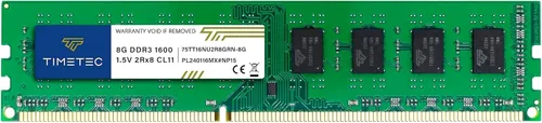 Miniatura 17 de Timetec - Módulo de memoria RAM de 32 GB (4 x 8 GB) DDR3 1600 MHz (DDR3-1600) PC3-12800 (PC3-12800U) no admite memoria ECC sin búfer, 1,5 V, CL11