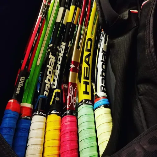 Miniatura 5 de ALIEN PROS Cinta de Agarre para Raqueta de Tenis (6 Agarres) Precortada y Sensación Seca Overgrip de Diseño para Tenis de Alto Rendimiento
