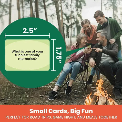 Miniatura 3 de Prompta 600 tarjetas de conversación para familias – Divertido juego familiar para niños y adultos durante la noche de juego, cena familiar o viajes