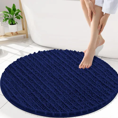Miniatura 361 de Smiry Alfombras de Baño 24x16 pulgadas, Alfombras de Baño de Chenilla Extra Suaves y Absorbentes, Respaldo de Goma Antideslizante, Lavable a Máquina
