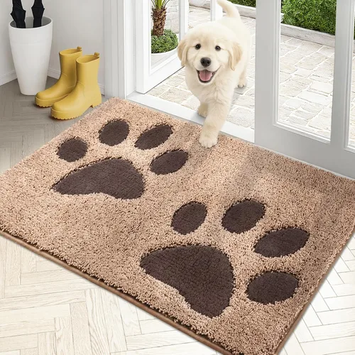 Miniatura 12 de PURRUGS Tapete para puerta que atrapa la suciedad, 32 x 70 pulgadas, antideslizante, lavable a máquina, tapete de microfibra para entrada, tapete