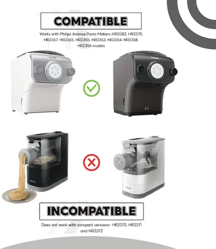 Miniatura 5 de Discos moldeadores de pasta para Philips Automatic Pasta & Noodle Maker, accesorio para máquina de pasta Philips, kit de accesorios - Penne